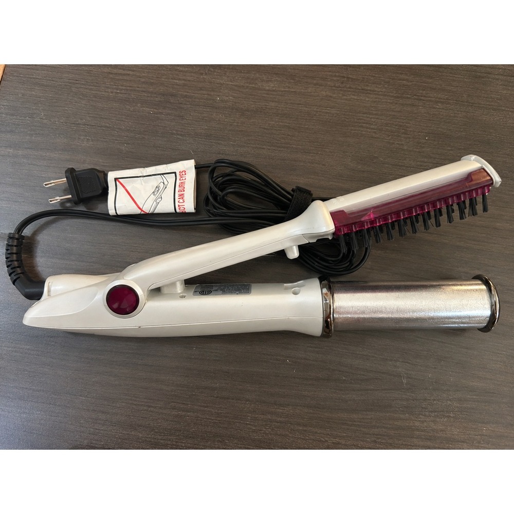 InStyler Wet to Dry Rotating Iron Silver Purple Hair Straightener Curler Styler